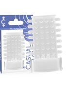 CASUAL LOVE Manson pentru penis - RING VIBRATING SLEEVE pentru stimulare intensă și ingroșare transparent