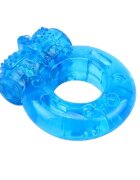 CHISA Inel vibrator pentru penis și stimularea clitorisului 1.8 cm diametru material flexibil albastru CN-101663431