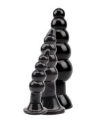CHISA Set plug anal Rubicon Late Night Pleasure Kit 3 dopuri anale cu ventuză pentru fixare lungimi 12 - 18.5 cm negru