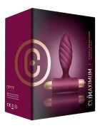 CLIMAXIMUM Plug anal Oryx bază cu vibrator bullet 10 funcții de vibrații diametru 3 cm rezistent la apă IPX7 mov