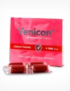COBECO Capsule VENICON Women pentru stimularea libidoului feminin - 4 bucăți