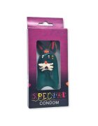 CONDOMERIE Prezervativ decorativ artistic Bunny pictat manual stil boem din latex
