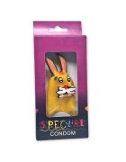 CONDOMERIE Prezervativ decorativ artistic Bunny pictat manual stil boem din latex