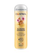 CONTROL Gel pentru masaj și lubrifiant Almond Hammam capac cu bile de masaj aromă de lapte de migdale 200 ml