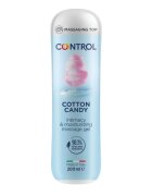 CONTROL Gel pentru masaj și lubrifiant Cotton Candy capac cu bile de masaj aromă de vată de zahăr 200 ml