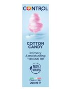 CONTROL Gel pentru masaj și lubrifiant Cotton Candy capac cu bile de masaj aromă de vată de zahăr 200 ml