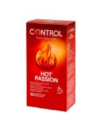 CONTROL Prezervative cu striatii HOT PASSION cu efect de incalzire 1 cutie x 10 buc