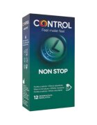CONTROL Prezervative cu striatii NONSTOP Points & Stripes efect de intarziere ejaculare 1 cutie x 12 buc