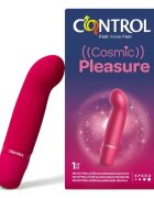 CONTROL Stimulator clitoris Cosmic Pleasure 5 funcții de vibrație rezistent la apă din silicon medical culoare fucsia