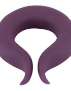 COUPLES CHOICE Inel vibrator pentru penis Couple’s Ring 10 funcții de vibrație rezistent la apă diametru 3.7 cm mov