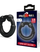 CRAZY BULL Inel pentru penis Meco Silicone Ring 15 din silicon ajustabil rezistent la apă diametru intern 40 mm