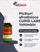 CUPID LABS Picături afrodisiace Yohimbin pentru creșterea libidoului în cuplu potrivit pentru bărbați și femei - 20 ml