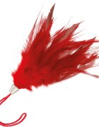 DARKNESS Accesoriu erotic Red Stimulating Feather pentru stimulare senzorială delicată culoare roșu