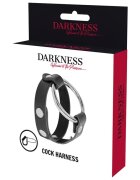 DARKNESS Ham pentru penis BDSM cu inel metalic pentru erecții puternice