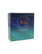 Diblong Prezervative Power Max pot susține întârzierea ejaculării texturate lubrifiate din latex 52 ± 2 mm 3 buc