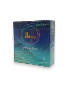 Diblong Prezervative Power Max pot susține întârzierea ejaculării texturate lubrifiate din latex 52 ± 2 mm 3 buc