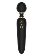 DREAM toys Aparat de masaj dublu Elite Noah Dual Wand cu două capete pentru corp și zonele intime 7 funcții de vibrație negru