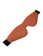 DREAM toys Mască Blaze Elite Mask pentru jocuri erotice din piele ecologică cu bandă elastică culoare maro coniac