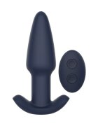 DREAM toys Plug anal vibrator Startroopers Pluto control prin telecomandă 10 funcții de vibrație lungime 13.6 cm albastru