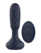 DREAM toys Plug anal vibrator Startroopers Titan control prin telecomandă 10 funcții de vibrație lungime 14.2 cm albastru
