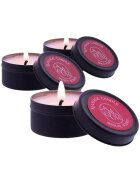 DREAM toys Set 3 lumânări pentru masaj Amour cu ceară de soia cu arome exotice dulci și picante 3 x 30 gr