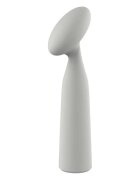 DREAM toys Vibrator Nude Luna Mini Wand din silicon moale și flexibil 10 funcții de vibrație lungime 16.2 cm culoare gri
