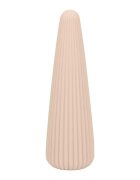 DREAM toys Vibrator Nude Zina în formă de con cu striații verticale 10 funcții de vibrație lungime 12.5 cm crem