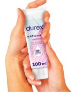 DUREX Lubrifiant NATURALS Sensitive pe bază de apă ameliorează uscăciunea vaginală 100 ml (roz)