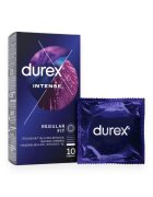 DUREX Prezervative cu striatii Intense cu efect de stimulare clitoridiana si intensificare orgasm feminin 56 mm 1 cutie x 10 buc