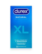 DUREX Prezervative Natural XL extra grande fit 60 mm 1 cutie x 12 buc