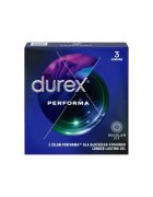 DUREX Prezervative Performa Regular Fit din latex efect de întârziere ejaculare 56 mm 1 cutie x 3 buc