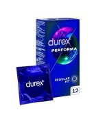 DUREX Prezervative Performa regular fit efect de intarziere ejaculare 56 mm 1 cutie x 12 buc