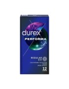 DUREX Prezervative Performa regular fit efect de intarziere ejaculare 56 mm 1 cutie x 12 buc