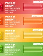 DUREX Prezervative Saboreame din latex set cu 4 tipuri de aromă: banană măr portocală și căpșuni diametru 53 mm 144 buc