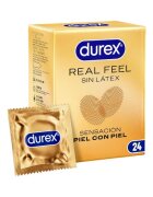 DUREX Prezervative subtiri RealFeel regular fit fara latex senzatie naturala 56 mm 1 cutie x 24 buc