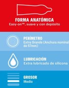 DUREX Prezervative ultra subtiri Sensitivo XL grande fit 60 mm 1 cutie x 10 buc