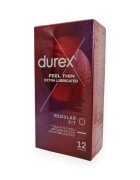 DUREX Prezervative ultra subtiri Thin Feel Extra Lubrifiate 56 mm 1 cutie x 12 buc