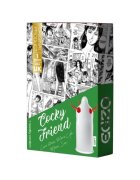 EGZO Prezervativ stimulator Cocky Friend Green - Soft cu texturi proeminente din latex diametru 52 mm 1 buc