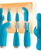 ENGILY ROSS Vibrator Eivian cu 4 piese interschimbabile funcție de penetrare 8 funcții de vibrație 3 viteze albastru