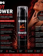 Eros Gel Hot Power Stimulation pentru stimulare clitoris cu efect de încălzire pe bază de apă 30 ml