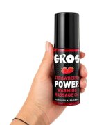 Eros Ulei de masaj Power Warming cu efect de încalzire aromă Căpșuni 100 ml