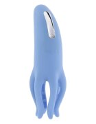 EVOLVED Stimulator clitoris Selopa Tentacle Tickler cu tentacule texturate pentru stimulare 10 funcții de vibrație albastru