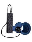 EXCELLENT POWER Masturbator Tremble Stroker cu vibrator bullet inclus control prin telecomandă 10 funcții de vibrație albastru