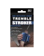 EXCELLENT POWER Masturbator Tremble Stroker cu vibrator bullet inclus control prin telecomandă 10 funcții de vibrație albastru
