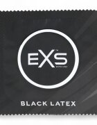 EXS Prezervative Black Latex din latex diametru 54 mm fără miros culoare negru 12 bucăți