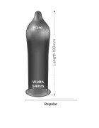 EXS Prezervative Black Latex din latex diametru 54 mm fără miros culoare negru 12 bucăți