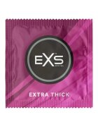 EXS Prezervative Extra Thick din latex lubrifiate groase și rezistente diametru 53 ± 2 mm 100 buc