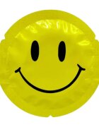 EXS Prezervative Smiley Face Condoms design multicolor cu zâmbet din latex diametru 54 mm 12 bucăți
