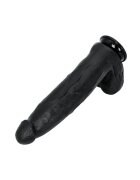 EXTREME BY HIDDEN DESIRE Dildo realist DONG XXL din PVC neted diametru 7 cm lungime 32 cm negru