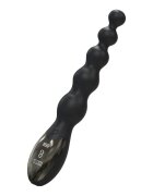 EXTREME BY HIDDEN DESIRE Vibrator anal Beaded Anal Vibrator 10 funcții de vibrație lungime 24 cm diametru 3.5 cm negru